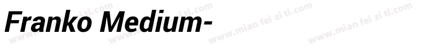 Franko Medium字体转换